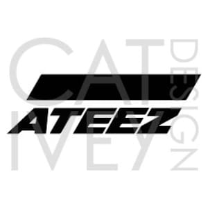 Kpop Ateez SVG Logo Cut File Template