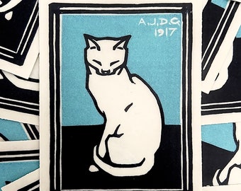 Vintage Harper’s Bazaar Cat Bumper Sticker