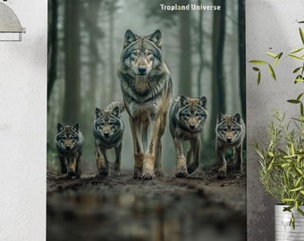 Wolf Family Poster | Museum-Grade Animal Print