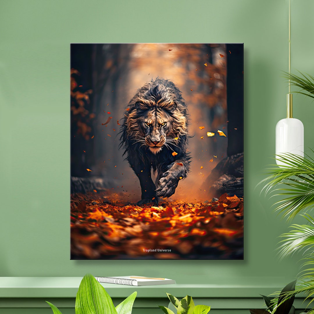 When You're Right, Don't Get Back Lion Printable Art High Resolution