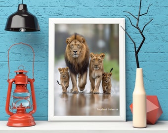 Royal Family - Lion Family Poster