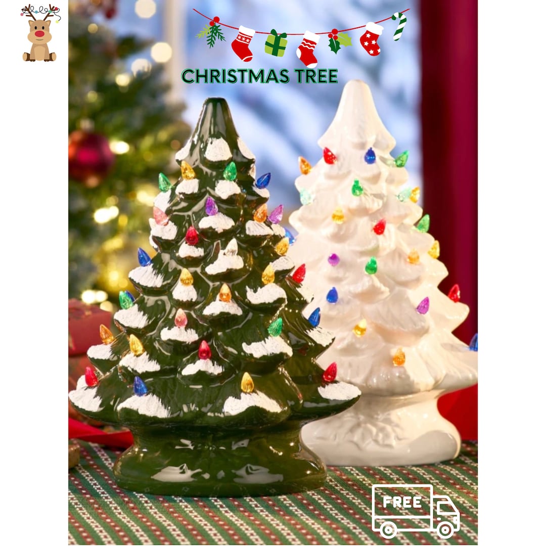 Lighted Ceramic Christmas Tree Christmas Gift Christmas Etsy