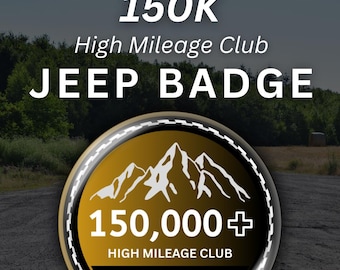 Jeep High Mileage Badge 150.000 km | 4x4