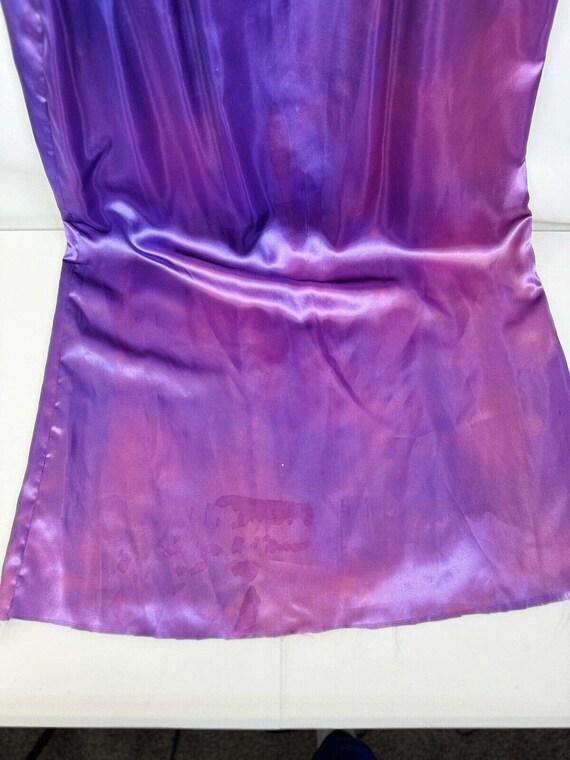 Vintage Women's Purple Metallic Sleeveless Elegan… - image 10