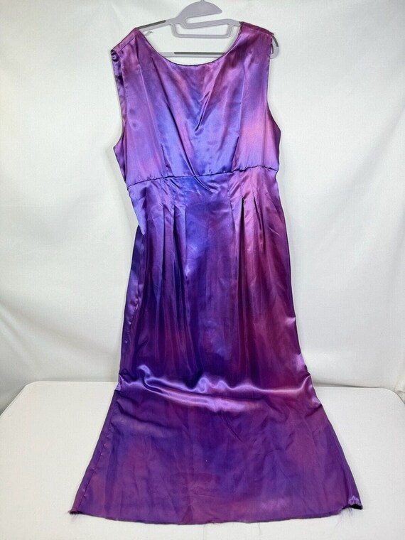 Vintage Women's Purple Metallic Sleeveless Elegan… - image 7