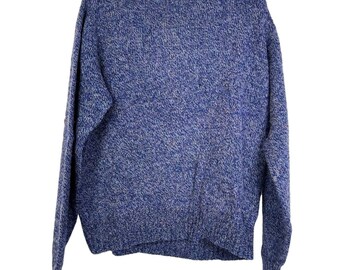 Maglione pullover blu vintage Knights Bridge da uomo taglia grande