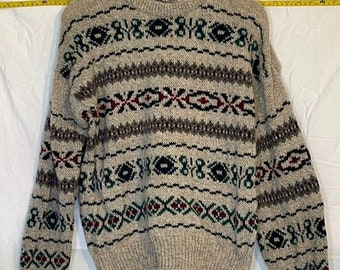 Vintage Environmental Clothing Co Sweater Mens Size Large Wool Blend USA Made