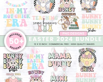 Mega png bundle, Retro easter png, retro mama png, bunny png, girl png bundle, easter png bundle, sublimation designs, retro png bundle