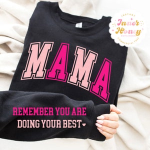 Retro mama png sublimation design for moms motivational png positivity png for dtf downloadable png for screen prints positive quote png