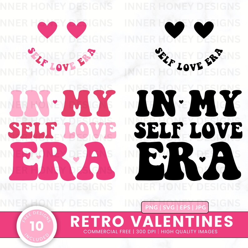 Self love png Retro valentine svg loved mama png heart valentine svg cutting file bundle valentines day downloadable png lover svg bundle image 7