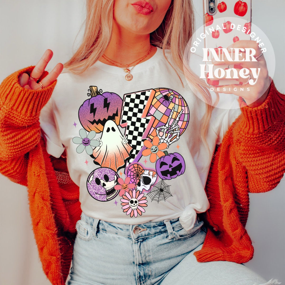 Retro Halloween Png, Horror Halloween Sublimation Design, Spooky Vibes ...