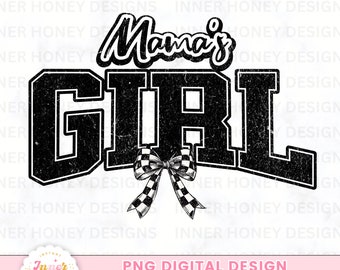 Retro Girl png mamas girl png checker png varsity girl png mamas mini png girl tee shirt designs sublimation png kid designs trending png