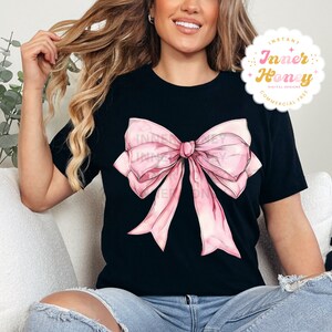 Coquette bow png Coquette clipart design trending png retro mama png pink bow png soft girl aesthetic png tee shirt designs dtf png designs