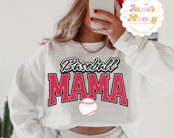 Baseball mama png université mama png rétro maman png fête des mères png sublimation png tendance rétro maman png maman vie png png téléchargeable