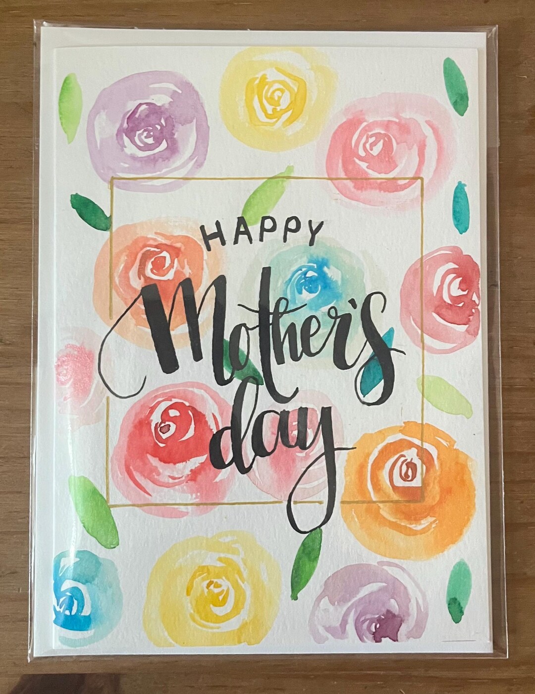 Hand Painted Mother's Day Card - Etsy