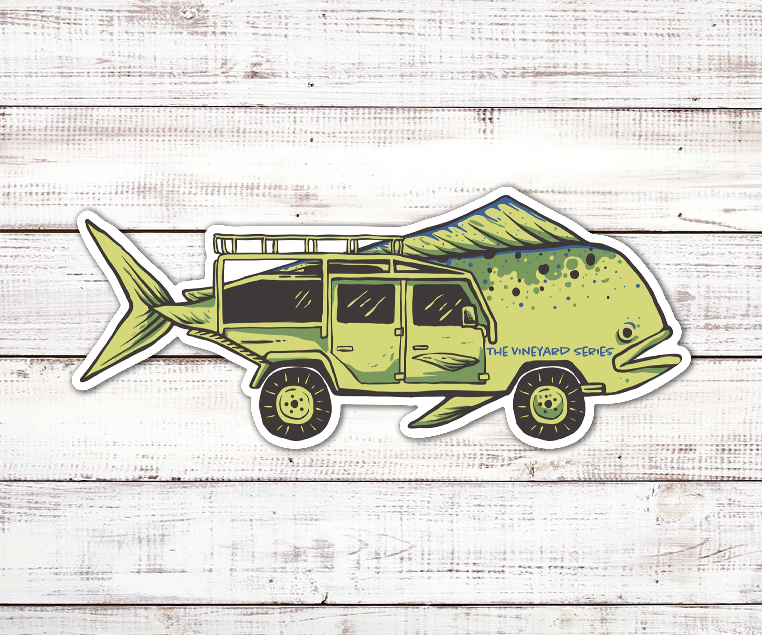 Mahi Mahi Truck Decal — The Vineyard Series