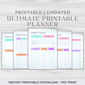 Planner di lavoro colorato, Planner di lavoro, Planner settimanale, Organizer di produttività, Calendario da tavolo, Forniture per ufficio, Tracker di progetto, Piano d'azione