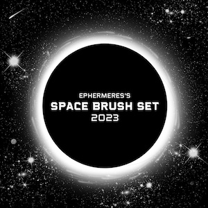 Space Brush Set | Clip Studio Paint | star brushes, galaxy brushes, planet brushes,
