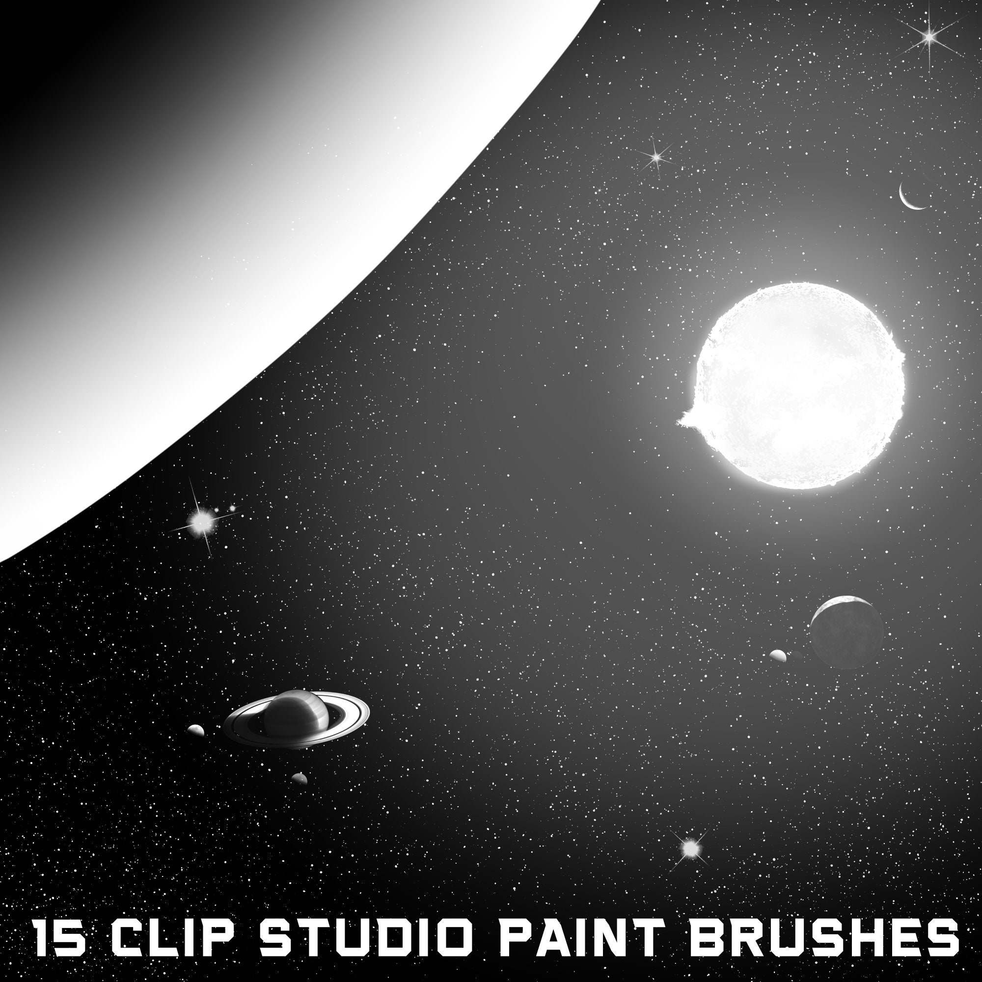 Space Brush Set Clip Studio Paint Star Brushes, Galaxy Brushes,
