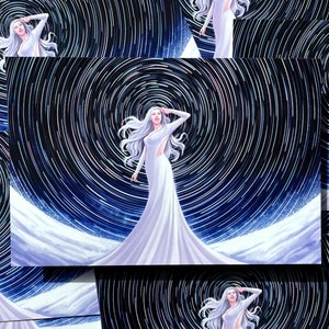 Star Trails - 4 x 6 Postcard Print - Sci-Fi Stars Constellation Astronomy Astrology Art Print