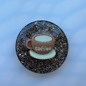 Resin coffee cup phone grip