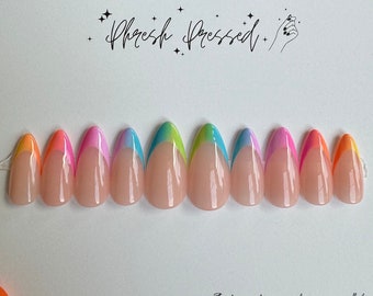 Ombre French Tip Press-on Nails | Choose your shades