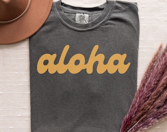 Koszulka Aloha | Koszulka Hawajska | Damska koszulka Aloha w dużym rozmiarze | Koszulka Aloha damska | Koszulka Hawajska Vintage | Koszulka Hawajska Rodzinne Wczasy