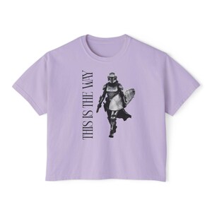 This Is The Way Mandalorian Armor Tee | Boxy Crop T-Shirt zdjęcie 7