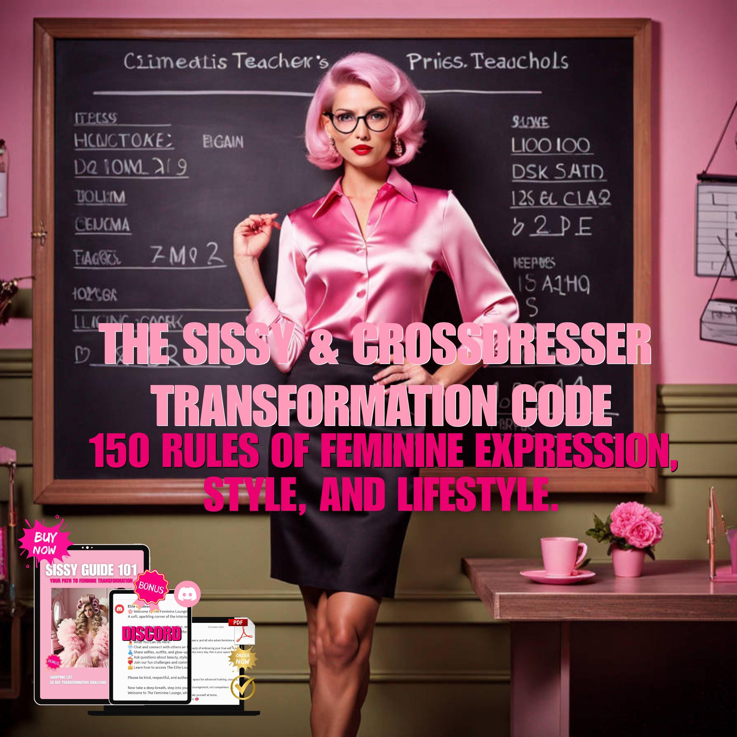 Sissy Crossdresser Transformation Code 150 Rules Of Feminine sissy-crossdresser-transformation-code-150-rules-of-feminine