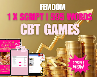 Femdom CBT Games Script | Findom Captions | NiteFlirt OnlyFans Loyalfans Financial Domination for Beginners | Onlyfans Money Making Scripts