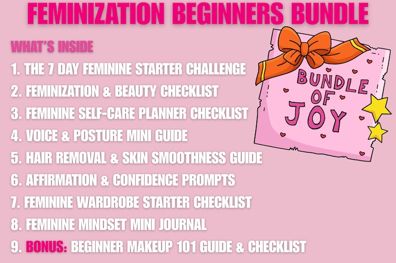 Sissy & Crossdresser Feminization Beginners Bundle Feminine