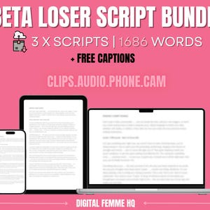 Femdom Beta Loser Script Bundle | Feet Script | Phone Script | Femdom Ideas | Humiliation Tasks | Findom Task | LoyalFans | Findom Course