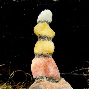 Natural Quartz and Carnelian Aquarium Decor (R3)