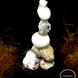 Aquarium Quartz Tower for Betta or Shrimp Fish W1