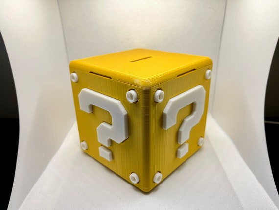 Tirelire Mystery Block Style Mario Bros imprimé en 3D -  Canada