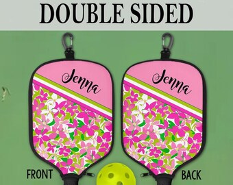 Pickleball Paddle Cover Personalized, Pickleball Gift Women, Pickleball Paddle Bag, Christmas Gift Friend, Wife Gift Ideas, Mom Gift Idea