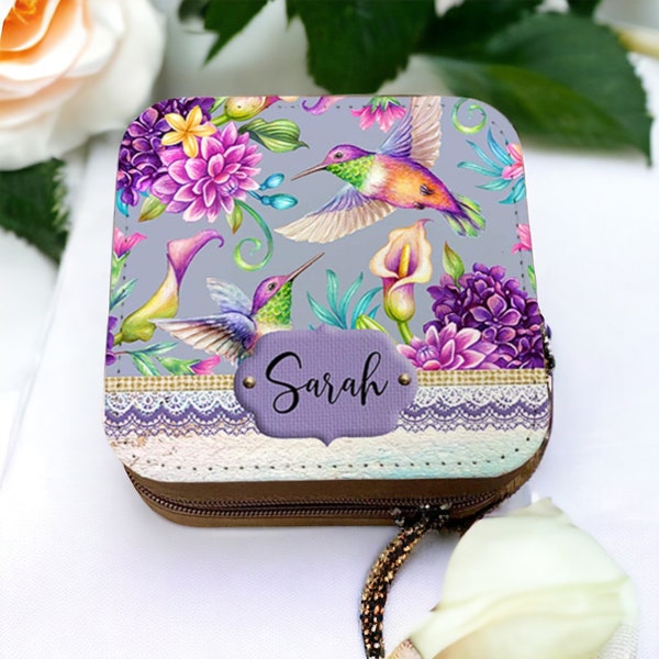 Personalized Jewelry Box, Hummingbird Gifts, Mom Birthday Gift, Sister gifts, Mother's Day Gift, Unique Gifts Women, Friend Gift Idea