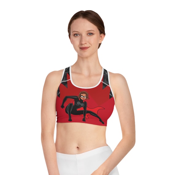 Women's Sports Bra Set Super S-Hero (AOP), Soft Sports Bra Set for Yoga &  Exercise , Luu-C-Luu Designer Sports Bras for Women