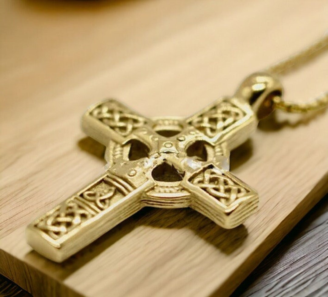 Gold Celtic Cross Pendant