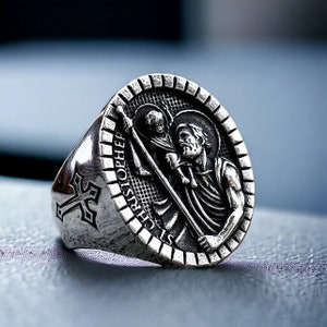 St. Christopher Ring (Gold) – The Lorenzo Shop