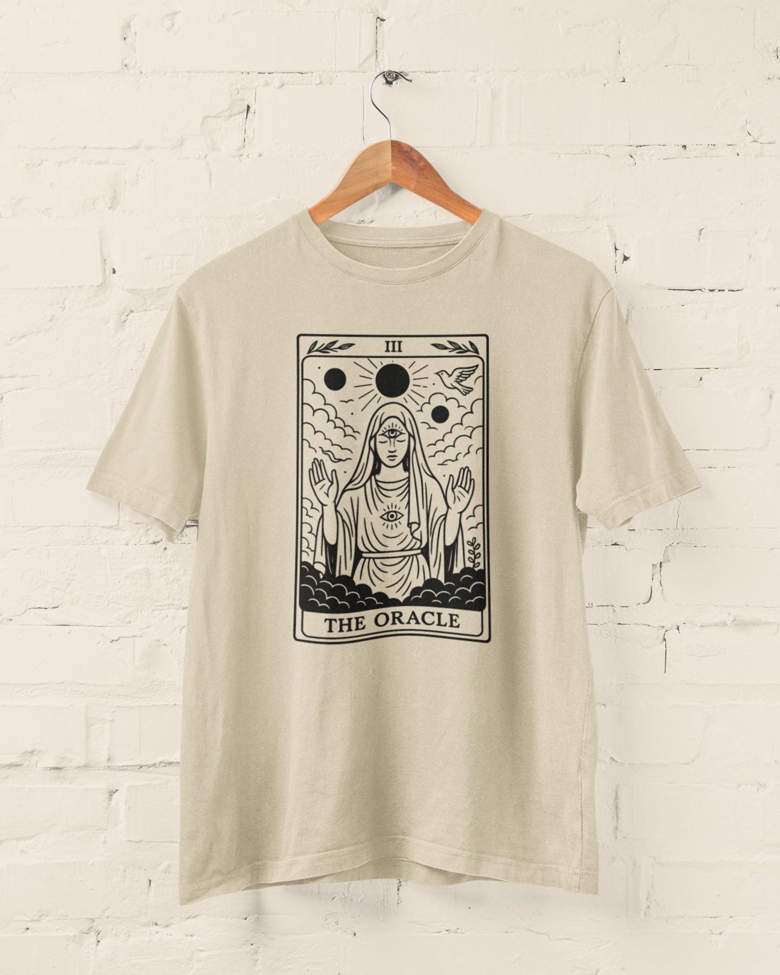 Oracle Clothes The Oracle Tarot Graphic T-shirt, Mystical Witchy Spiritual Astrology ...