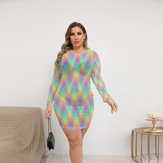 Plus size store rainbow outfit