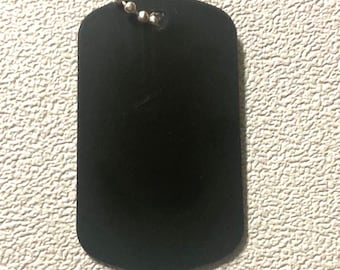 Personalized custom military style dog tags on chain