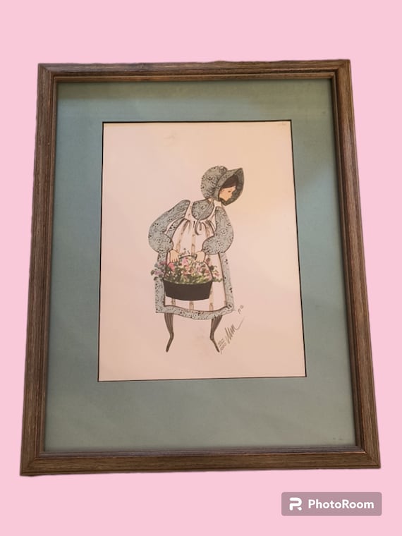 P. Buckley Moss "Cassie" signed and numbered framed art