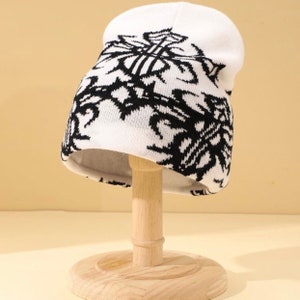 Knitting cap, Y2K Beanie, Retro Street Beanie, Wool Cap, Y2K Streetwear Beanie, Westwood Beanie, Knit Beanie,Streewear Hat Oneszie image 5