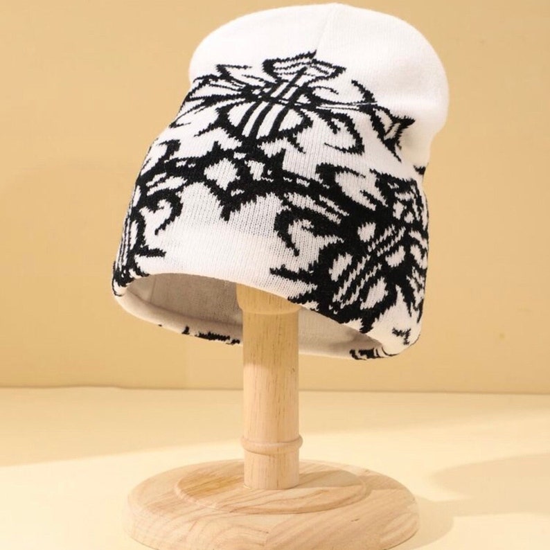 Knitting cap, Y2K Beanie, Retro Street Beanie, Wool Cap, Y2K Streetwear Beanie, Westwood Beanie, Knit Beanie,Streewear Hat Oneszie image 5