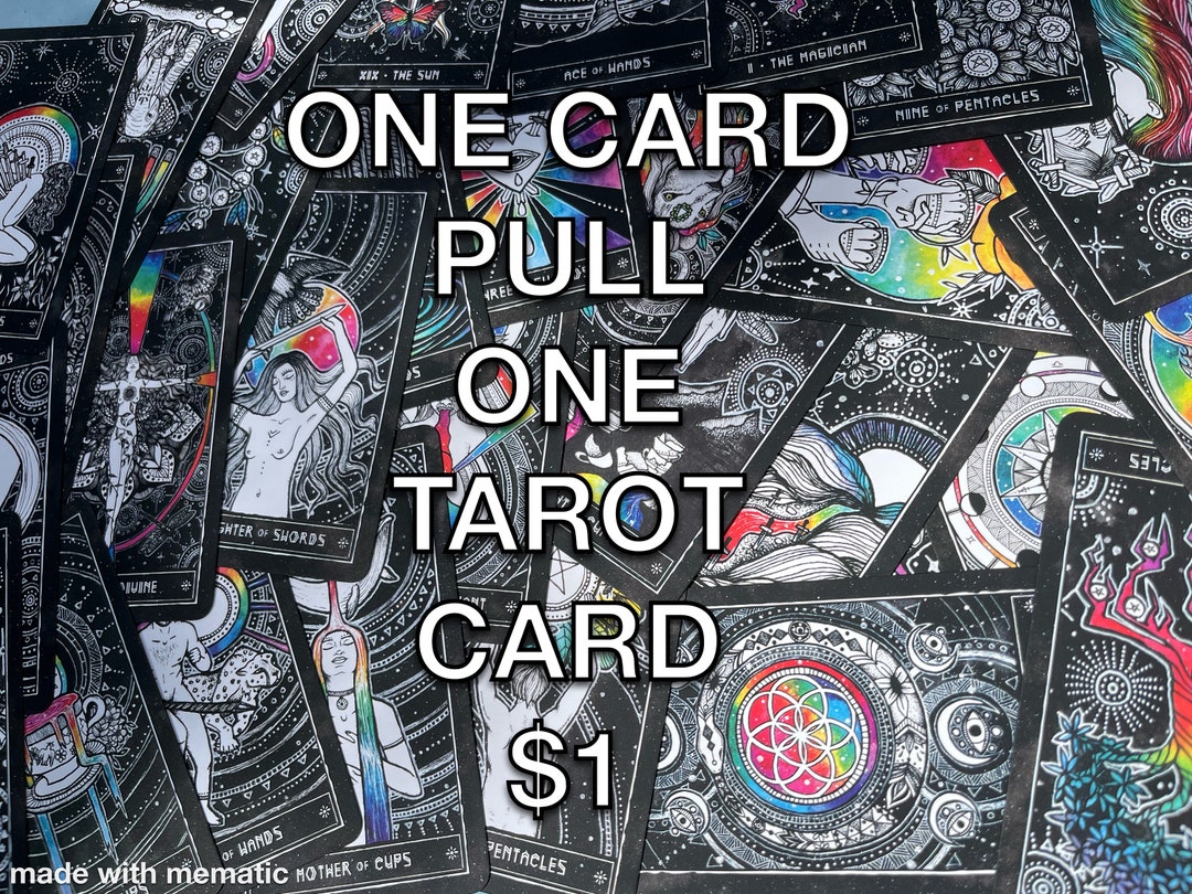 Random Tarot Pull One Card Pull Tarot Card of the Day - Etsy