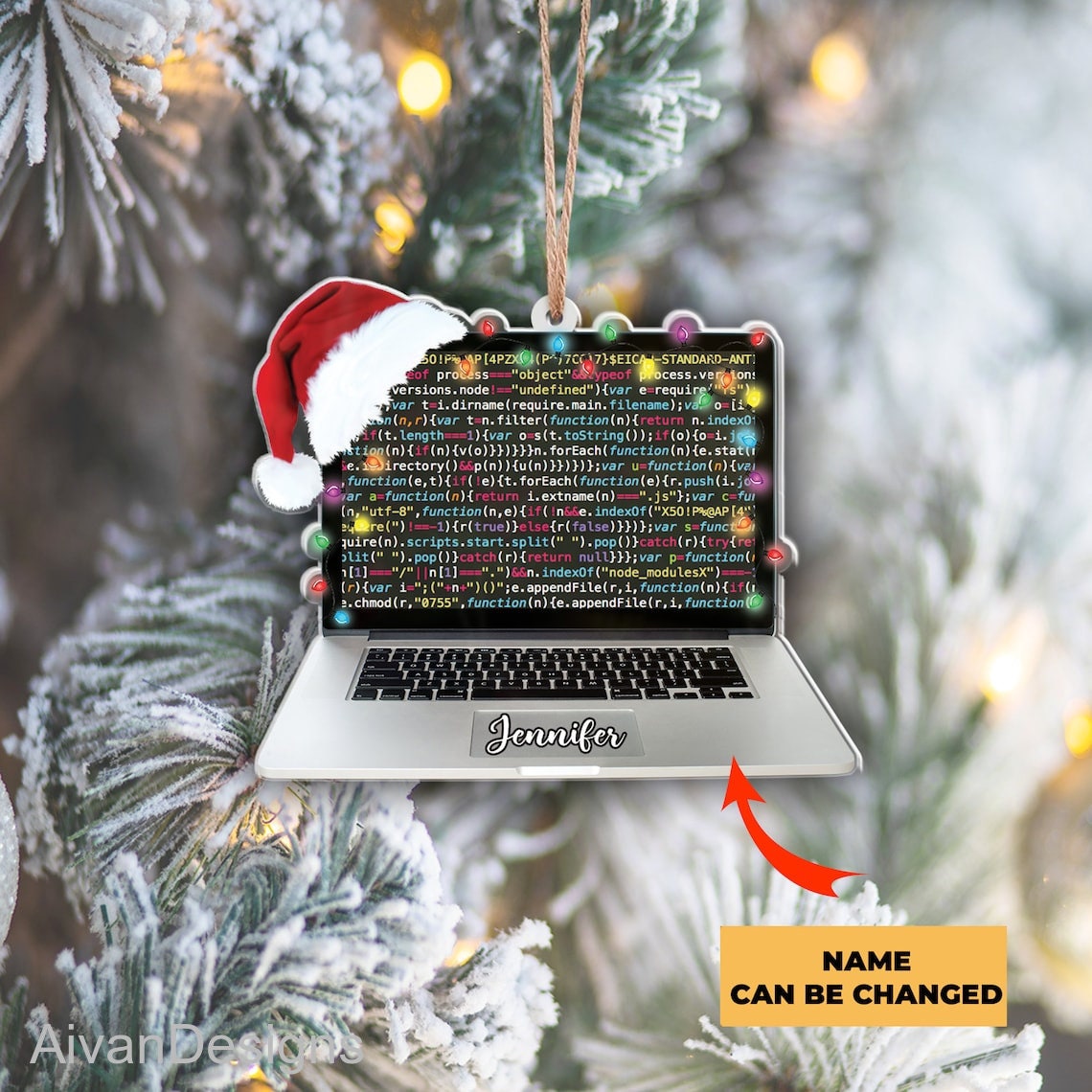 Personalized Computer Programmer Christmas Ornament for Computer ...
