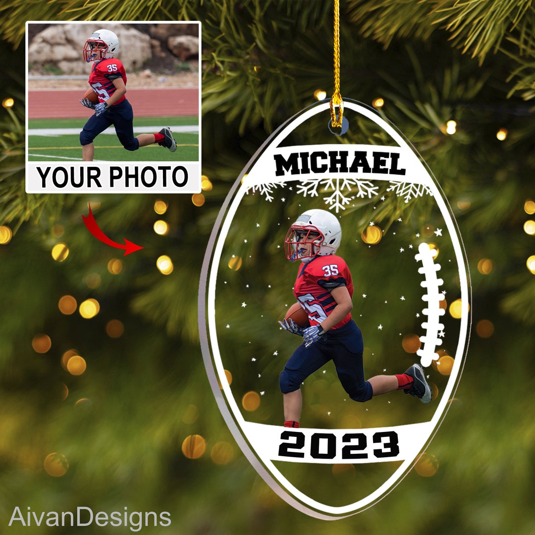 Personalized Rugby Ornament Custom Photo Sport Ornament Etsy