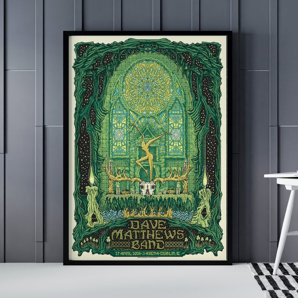 Dave Matthews Band All Posters, DMB UK Posters, Dave Matthews Band Concert Tour Posters, DMB Poster Print, Dave Matthews 2024 Posters